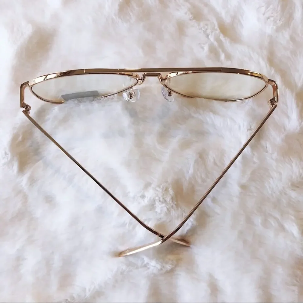 Jane Gold Aviator Computer Blue Light Glasses